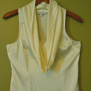 EUC Ivory Cowl Neck Sleeveless tank